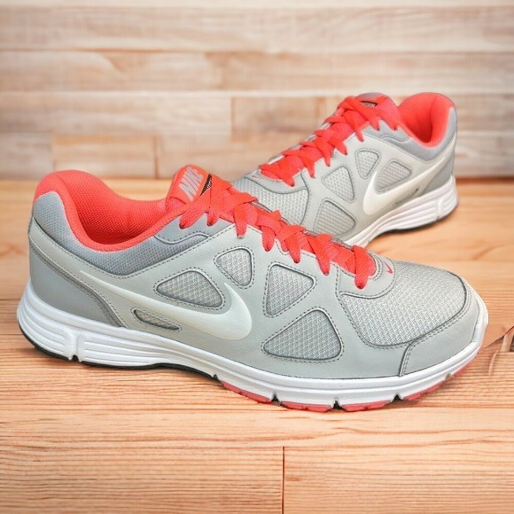 Nike Revolution Gray Pink 488148-004 Women's Running Walking Shoes Sneakers 12